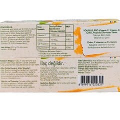 Youplus Pro C Vitamin D Vitamin Çinko Propolis 15 Efervesan Tablet