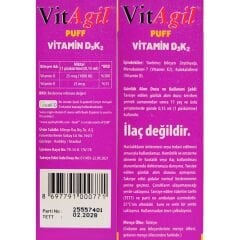 Vitagil Puff Vitamin D3K2 Sprey 20 ml