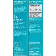 Ocean Selenyum 100 mcg 30 Tablet
