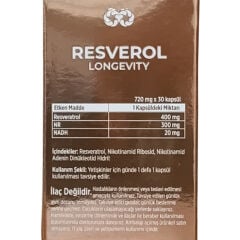 Armin Resverol Longevity 30 Vegan Kapsül