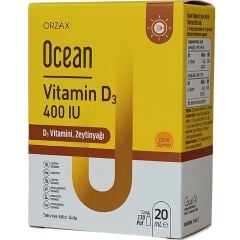 Orzax Ocean Vitamin D3 400 IU Oral Sprey 20 ml