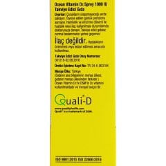 Ocean Vitamin D3 1000 IU Oral Sprey 20 ml 130 Puf