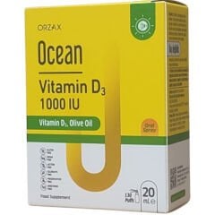 Ocean Vitamin D3 1000 IU Oral Sprey 20 ml 130 Puf