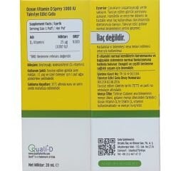 Ocean Vitamin D3 1000 IU Oral Sprey 20 ml 130 Puf
