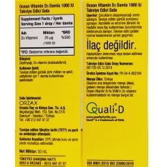 Ocean Vitamin D3 1000 IU Damla 50 ml