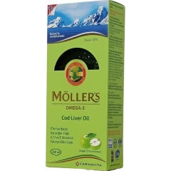 Möller's Omega 3 Doğal Elma Aromalı Balık Yağı Şurubu 250 ml