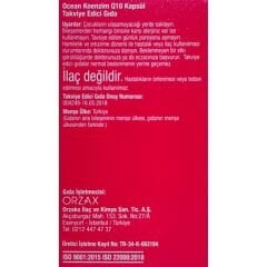 Ocean Koenzim Q10 + Karabiber Ekstresi 30 Kapsül