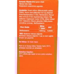 Humanis Vitamin B12 Metilkobalmin Dil Altı 90 Tablet