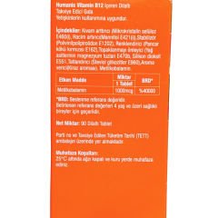 Humanis Vitamin B12 Metilkobalmin Dil Altı 90 Tablet