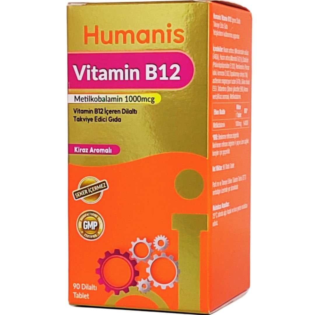 Humanis Vitamin B12 Metilkobalmin Dil Altı 90 Tablet