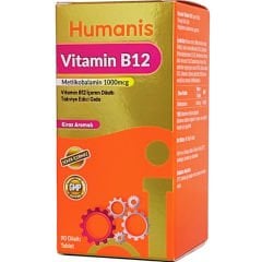 Humanis Vitamin B12 Metilkobalmin Dil Altı 90 Tablet