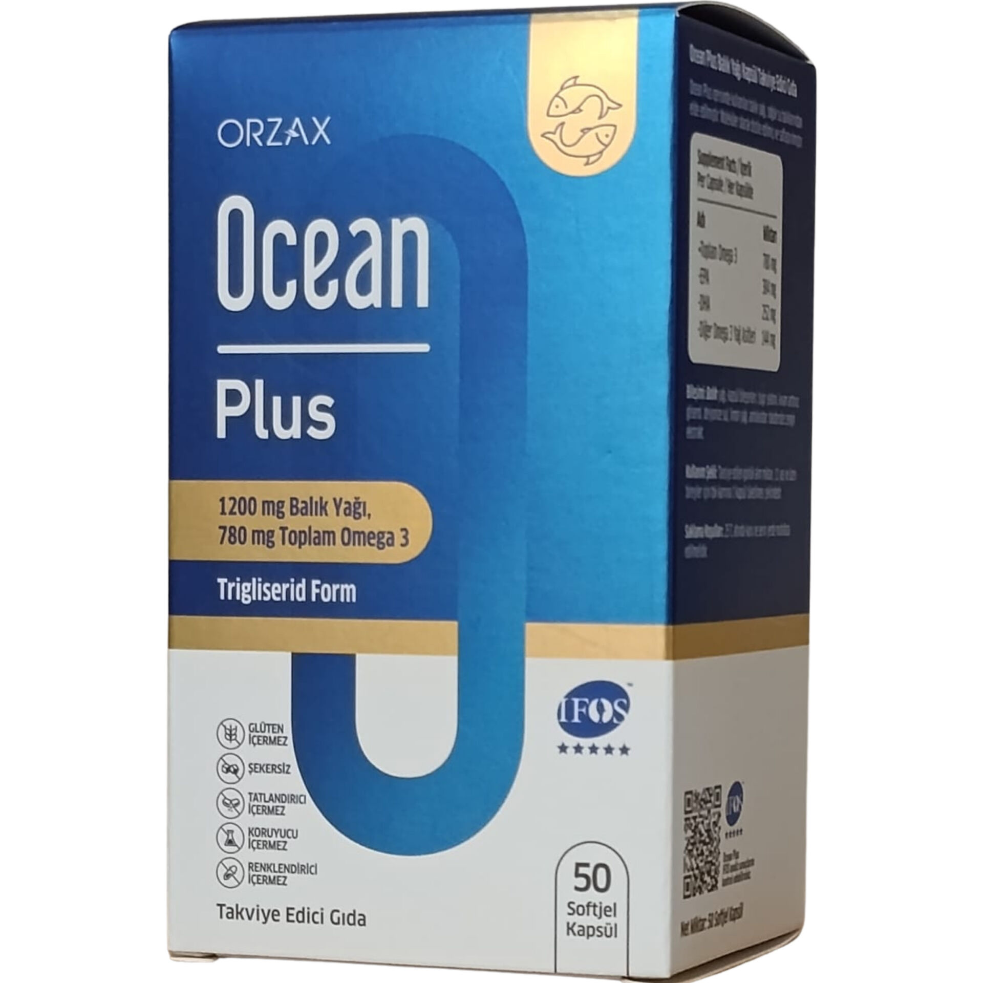 Orzax Ocean Plus 1200 mg 50 Kapsül
