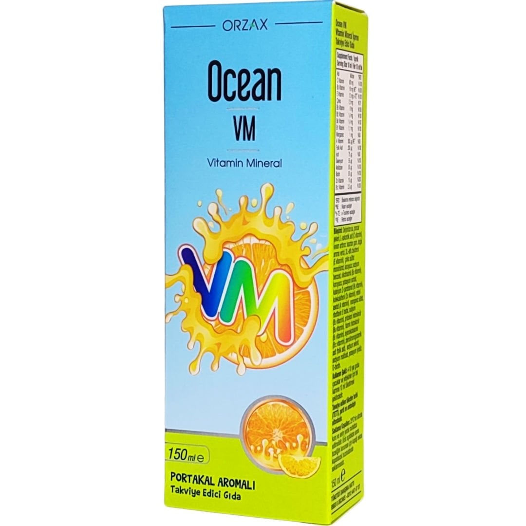 Ocean VM Vitamin Mineral Şurup Portakal Konsantreli 150 ml