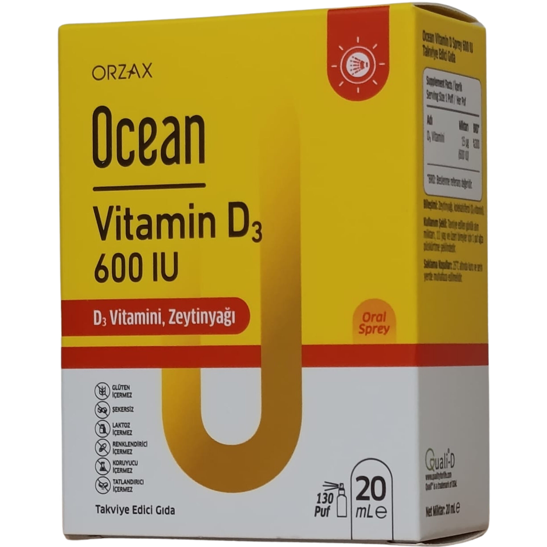 Ocean Vitamin D3 600 IU Oral Sprey 20 ml