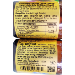 Solgar Green Tea Leaf Extract Standardize Yeşil Çay Yaprak Ekstresi 60 Kapsül