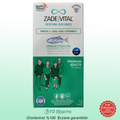 Zade Vital Omega 3 Yetişkinler İçin Balık Yağı 30 Kapsül