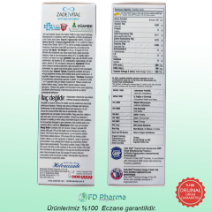 Zade Vital Omega 3 Yetişkinler İçin Balık Yağı 30 Kapsül