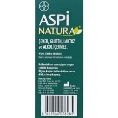 Aspinatura Vişne ve Limon Bitkisel Şurup 120 ml