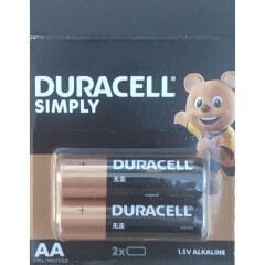 Duracell Simply Kalem Pil AA 2'li Paket