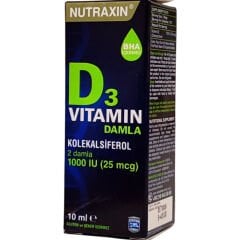 Nutraxin D3 1000 IU Vitamin Damla 10 ml