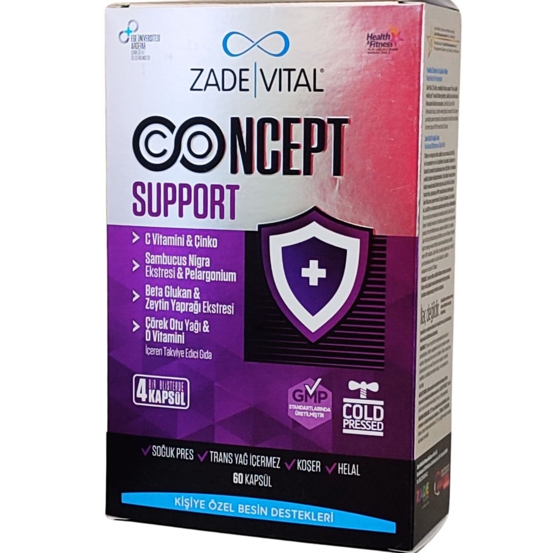 Zade Vital Concept Support Takviye Edici Gıda 60 Kapsül