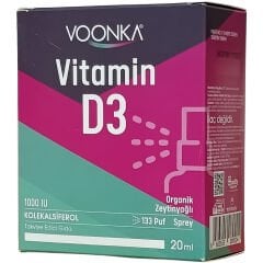 Voonka Vitamin D3 1000 IU Sprey 20 ml