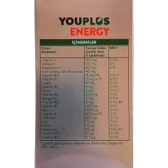 Youplus Energy Vitamin Mineral Kompleksi 30 Tablet