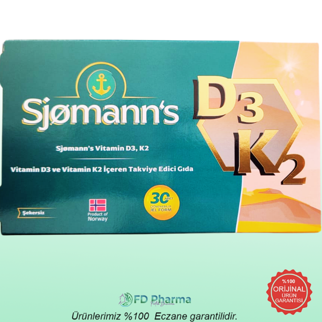 Sjomann's D3k2 Çiğnenebilir Jel 30 Tablet