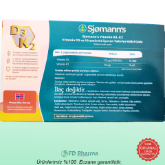 Sjomann's D3k2 Çiğnenebilir Jel 30 Tablet