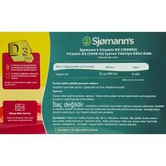 Sjomann's D3 Çiğnenebilir Jel 30 Tablet