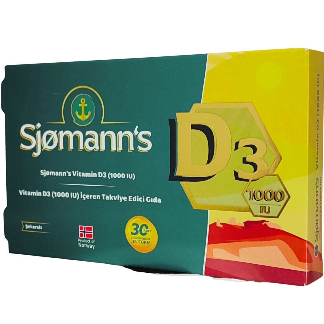Sjomann's D3 Çiğnenebilir Jel 30 Tablet