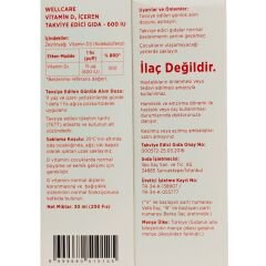 Wellcare Vitamin D3 Sprey 600 IU 30 ml
