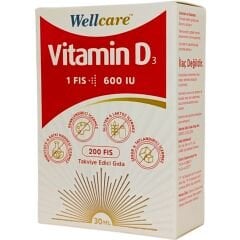 Wellcare Vitamin D3 Sprey 600 IU 30 ml