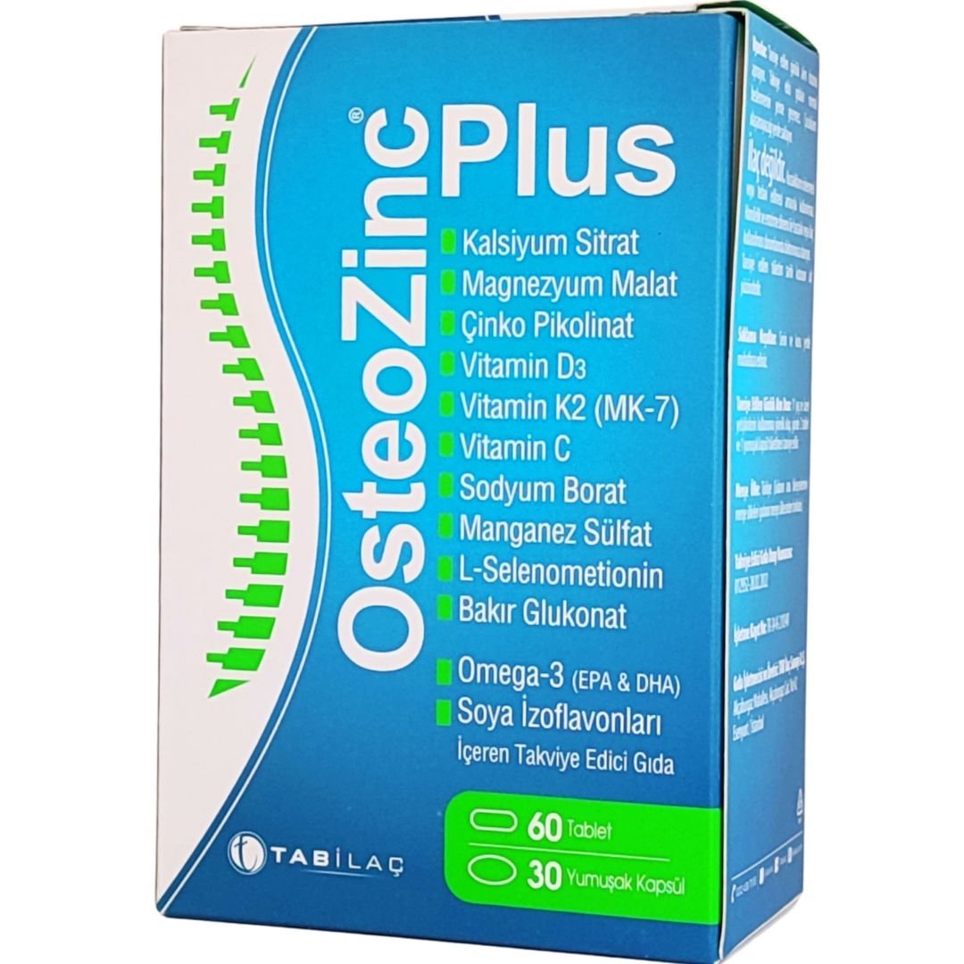 Osteozinc Plus 60 Tablet + 30 Yumuşak Kapsül