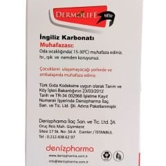 Dermolife İngiliz Karbonatı 100 gr - 20x5gr poşet