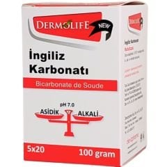 Dermolife İngiliz Karbonatı 100 gr - 20x5gr poşet