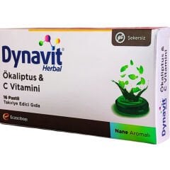 Dynavit Herbal Mentol & Okaliptus 16 Pastil