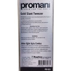 Promani Altın Eğik Uçlu Cımbız PR-923