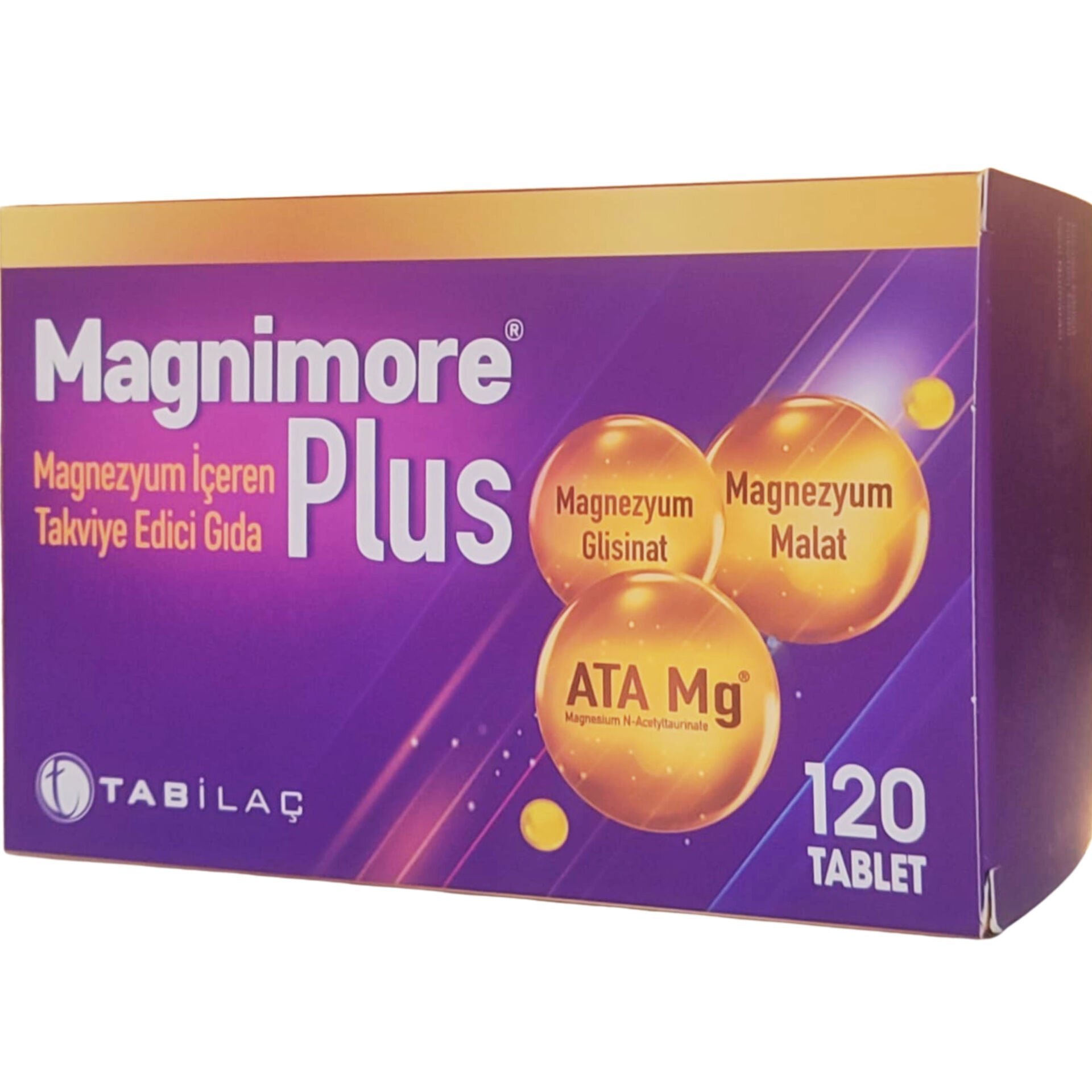 Magnimore Plus Magnezyum İçeren Takviye Edici Gıda 120 Tablet