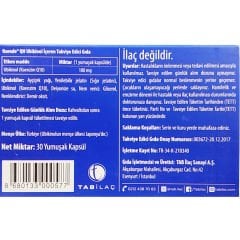 Osende Koenzim QH Ubikinol 100 mg 30 Kapsül