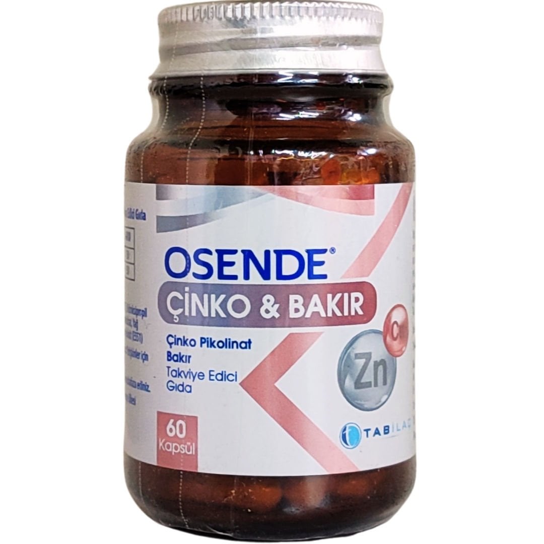 Osende Çinko Bakır 60 Kapsül