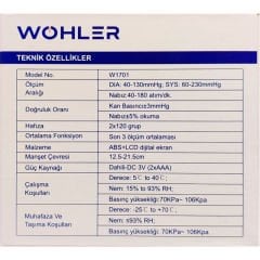 Wohler ST-1 Bilekten Otomatik Tansiyon Aleti