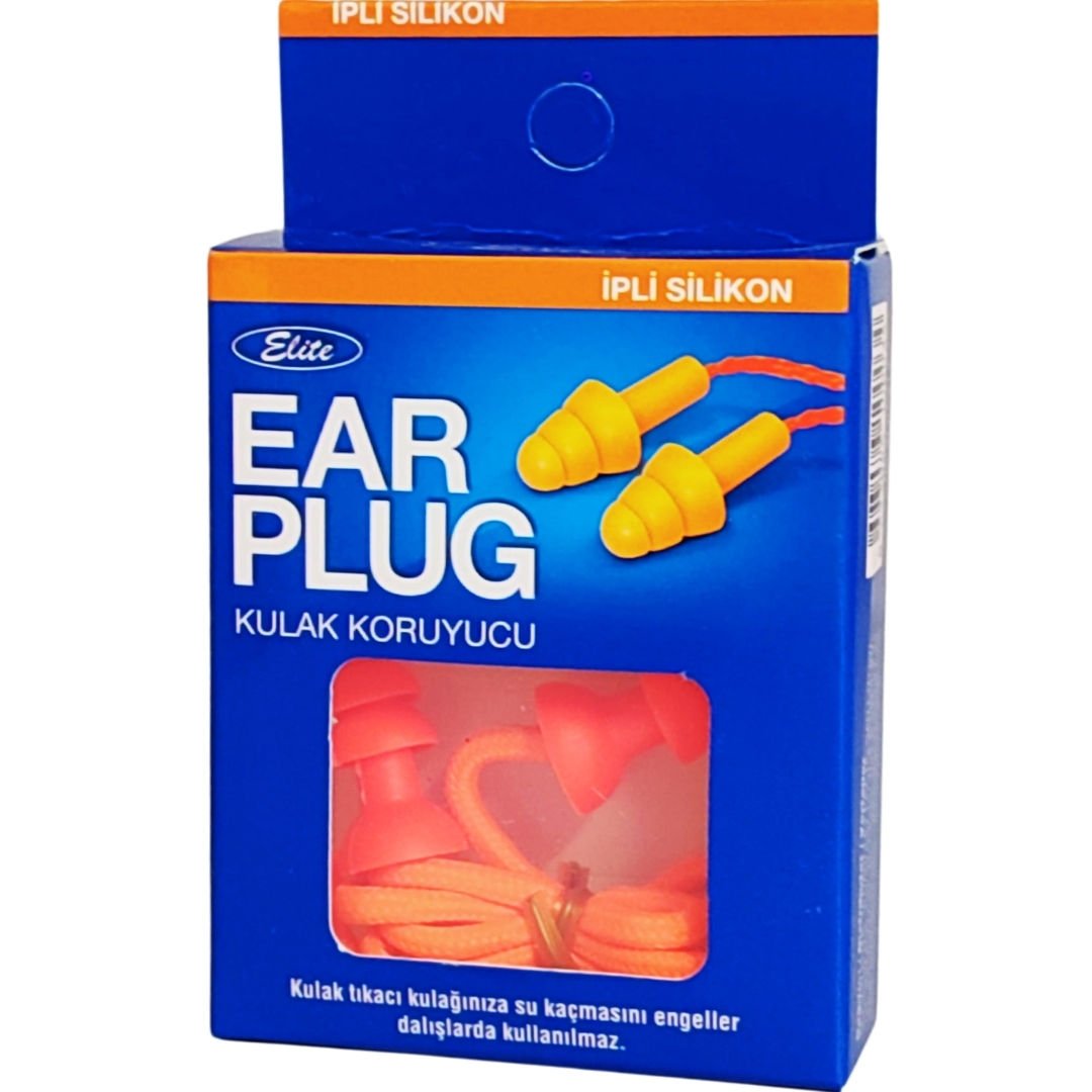Elite İpli Silikon Kulak Tıkacı