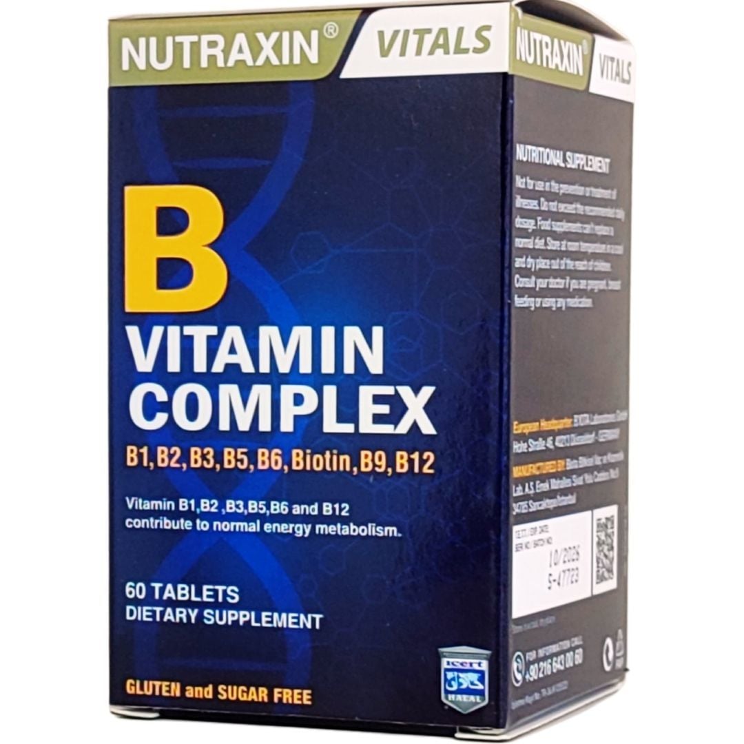 Nutraxin B Complex Vitamin 60 Kapsül