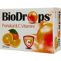 Biodrops Portakal C Vitamini Pastil 18'li