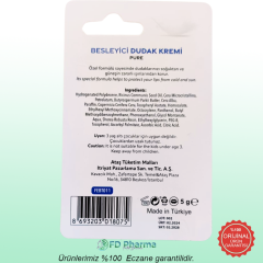 Fe Besleyici Dudak Kremi SPF30 Pure 5gr