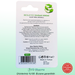Fe Besleyici Dudak Kremi Aloe Vera