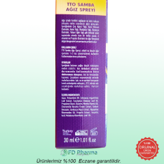 TTO Samba Ağız Spreyi 30 ml
