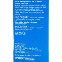 Ocean MK-7 100 mcg Vitamin K2 30 Kapsül