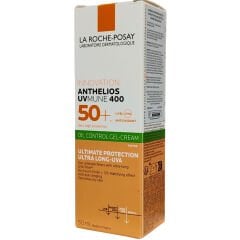 La Roche Posay Anthelios Oil Control Gel Cream SPF50+ Yağlı ve Karma Ciltler İçin Renkli Yüz Güneş Kremi 50 ml